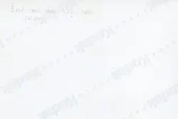 O verso de uma fotografia revelada em papel Kodak, contendo uma inscrição manuscrita a lápis que identifica o evento como 'Festival da Canção' e o ano de 1995. A marca d'água do fabricante do papel é visível na diagonal, indicando um registro fotográfico comum de eventos sociais ou culturais da época.